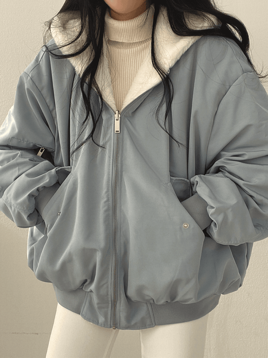 Luna | Reversible Teddy Bomber Jacket