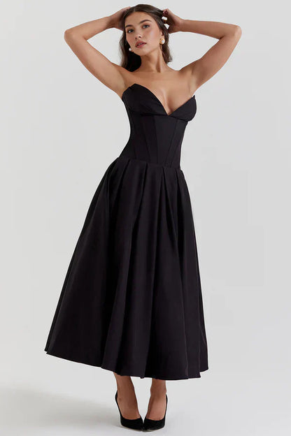 Seraphina | Strapless Midi Dress