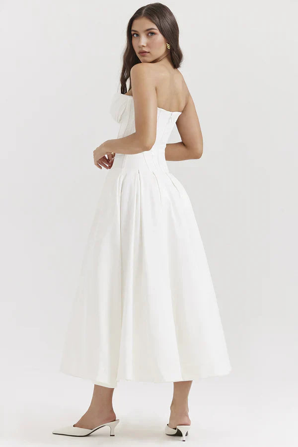 Seraphina | Strapless Midi Dress