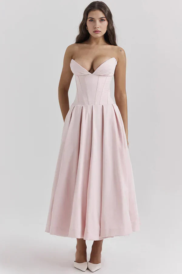 Seraphina | Strapless Midi Dress