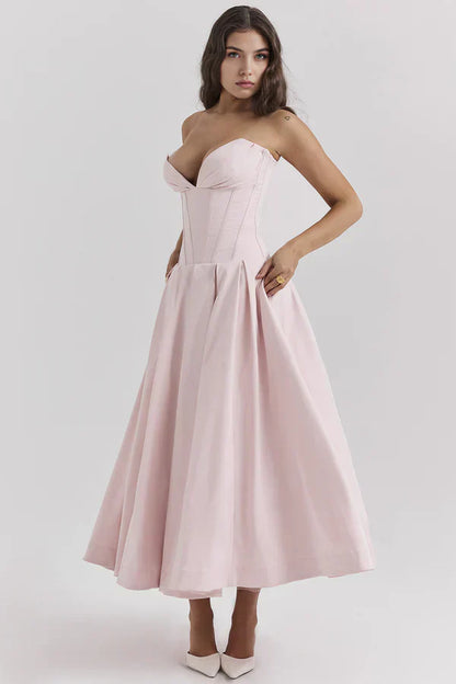 Seraphina | Strapless Midi Dress