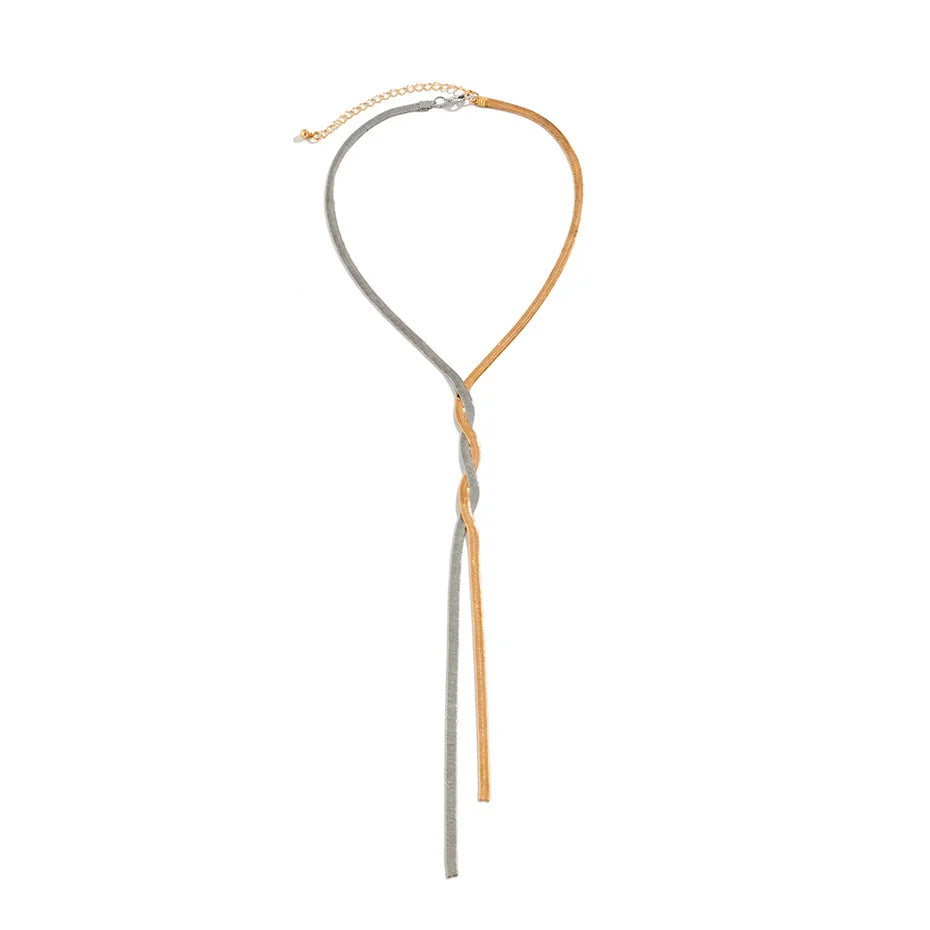 Élise | Y-Shaped Knot Necklace