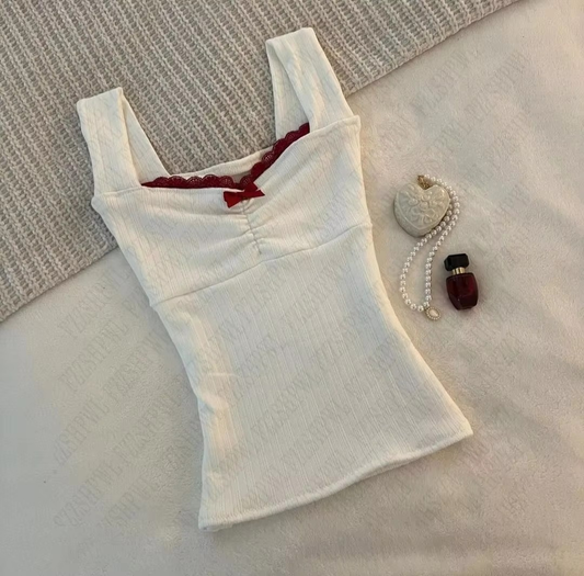 Odessa | Ribbed Lace Cami Top