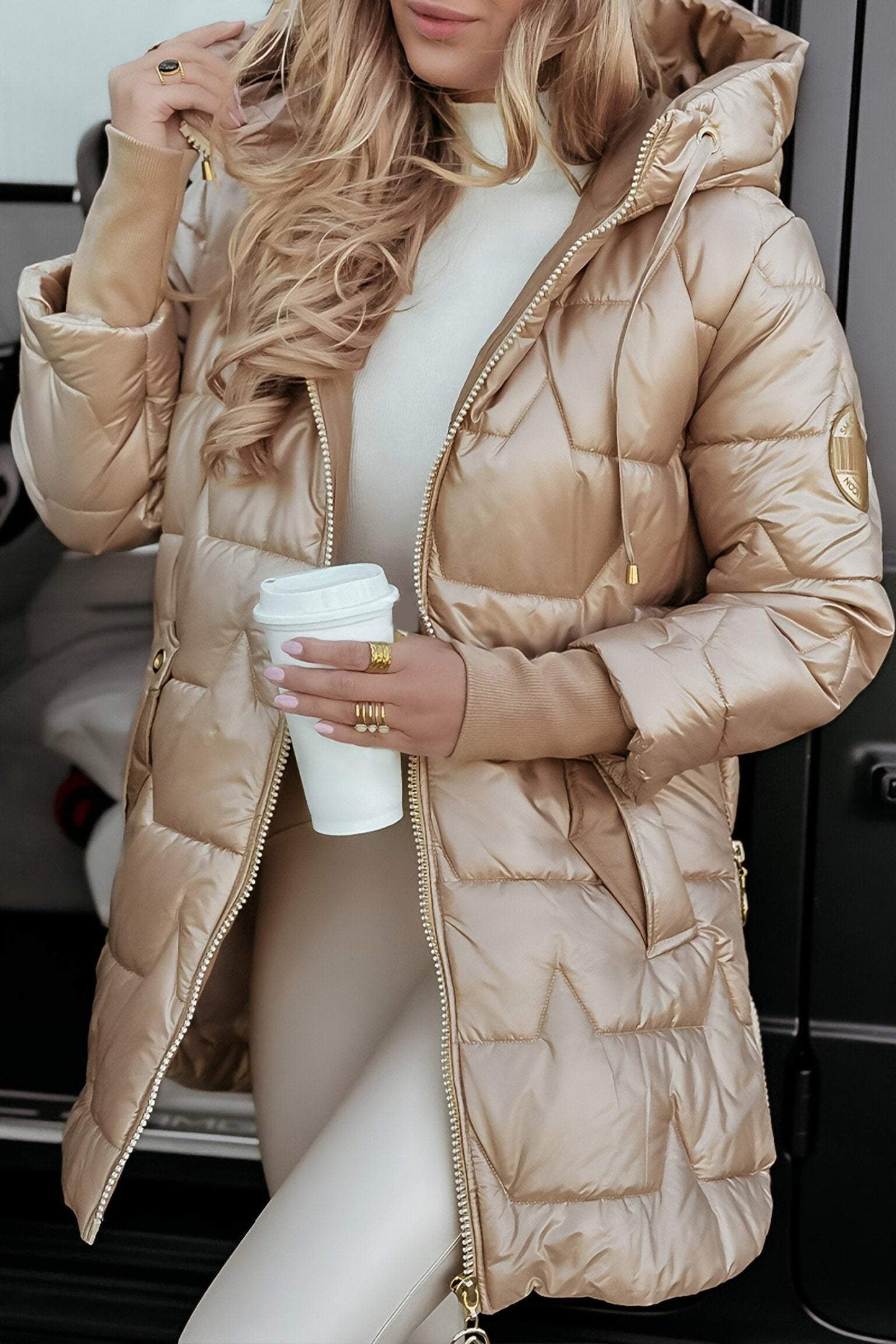 Celeste | Long Quilted Winter Coat
