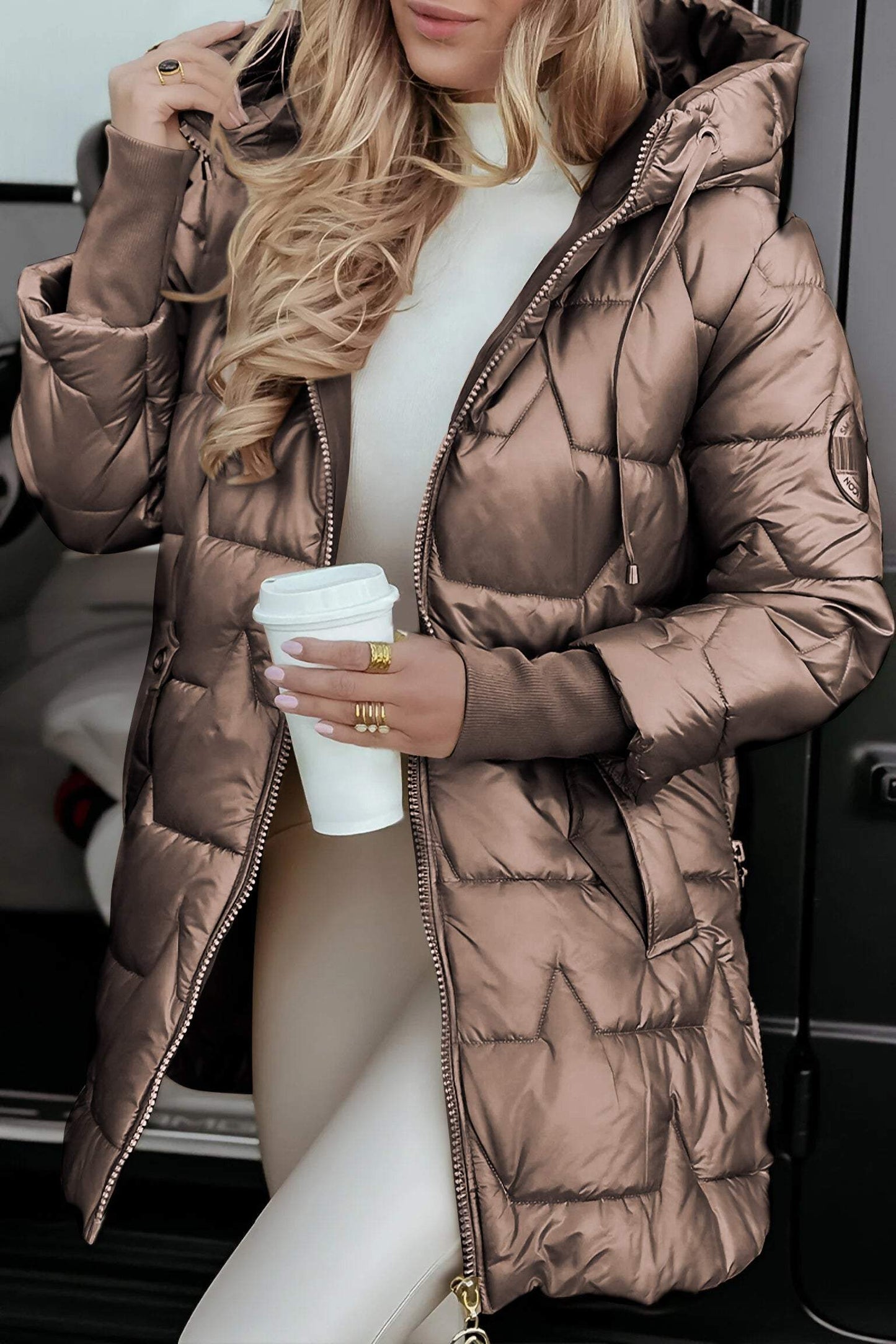 Celeste | Long Quilted Winter Coat