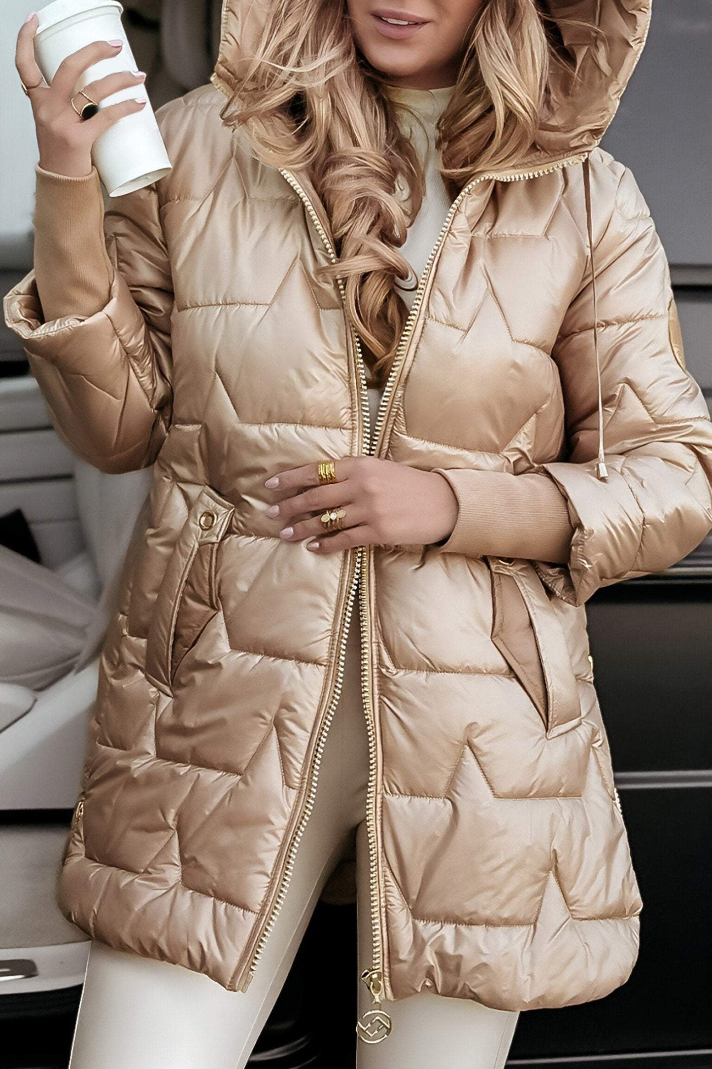 Celeste | Long Quilted Winter Coat