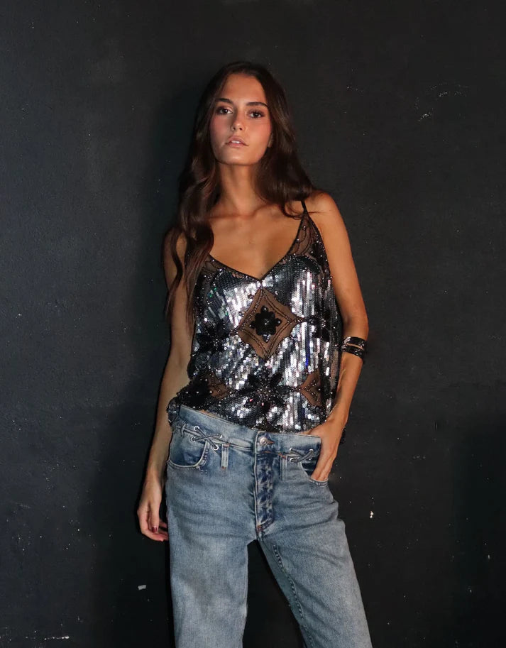 Zaria | Glitter Top