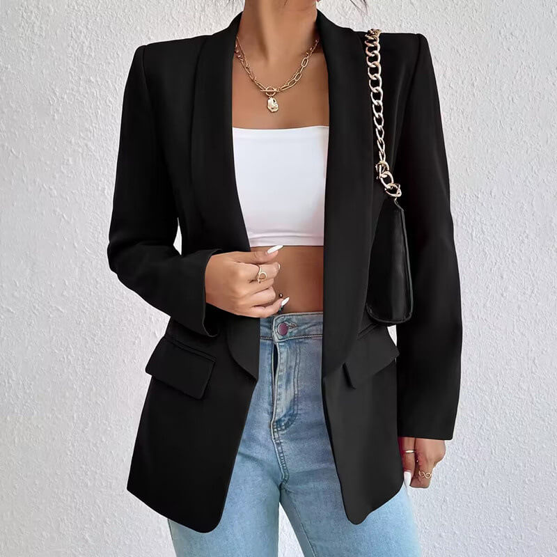 Valeria | Tailored Open Blazer Without Buttons – Stylish and Versatile