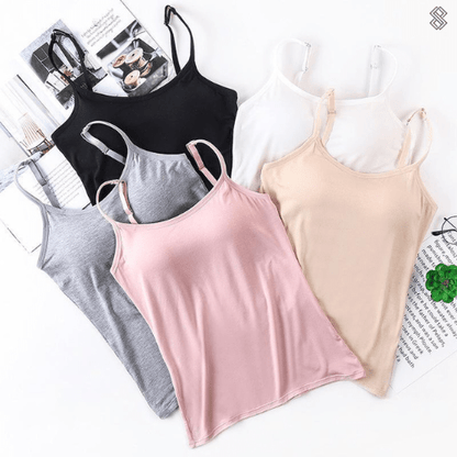 Calista | Seamless Camisole with Built-In Bra